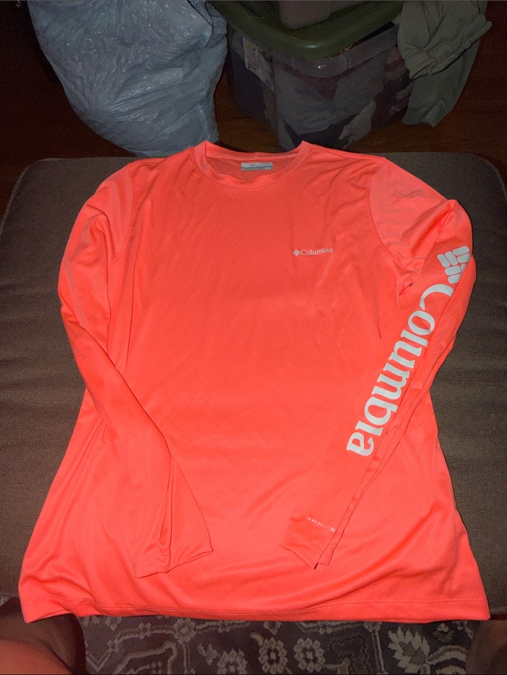 Columbia Women’s Long Sleeve Swim Shirt - Neon Coral